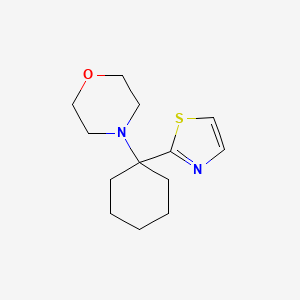 molecular formula C13H20N2OS B14207331 Morpholine, 4-[1-(2-thiazolyl)cyclohexyl]- CAS No. 835654-30-3