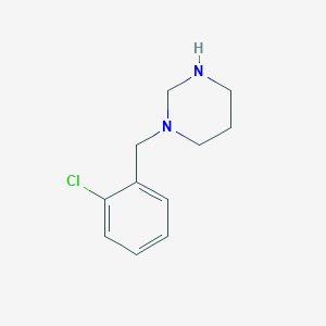 molecular formula C11H15ClN2 B1420735 1-(2-Chlorobenzyl)hexahydropyrimidine CAS No. 898808-61-2