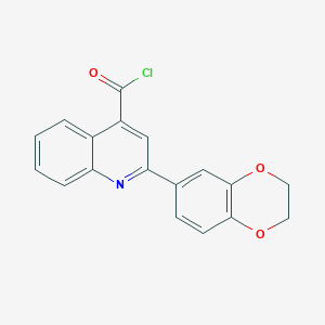 2-(2,3-Dihydro-1,4-benzodioxin-6-YL)quinoline-4-carbonyl chloride