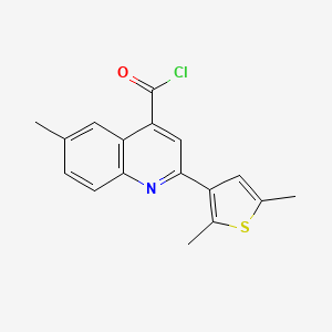 molecular formula C17H14ClNOS B1420737 2-(2,5-Dimethyl-3-thienyl)-6-methylquinoline-4-carbonyl chloride CAS No. 1160260-82-1