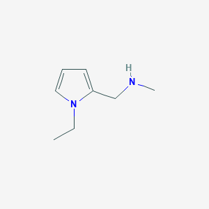 molecular formula C8H14N2 B1420743 [(1-ethyl-1H-pyrrol-2-yl)methyl](methyl)amine CAS No. 1211513-33-5