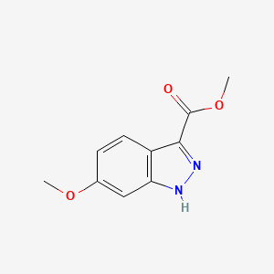 molecular formula C10H10N2O3 B1420744 Methyl 6-methoxy-1H-indazole-3-carboxylate CAS No. 885278-53-5