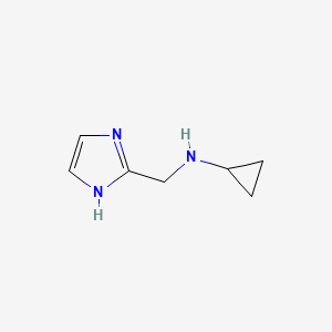 molecular formula C7H11N3 B1420752 N-(1H-imidazol-2-ylmethyl)cyclopropanamine dihydrochloride CAS No. 920450-02-8