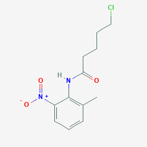 5-chloro-N-(2-methyl-6-nitrophenyl)pentanamide