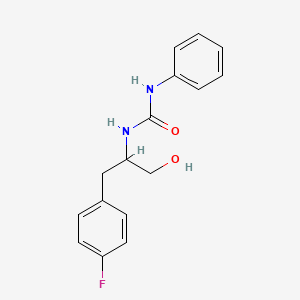 molecular formula C16H17FN2O2 B14207567 N-[1-(4-Fluorophenyl)-3-hydroxypropan-2-yl]-N'-phenylurea CAS No. 827612-37-3