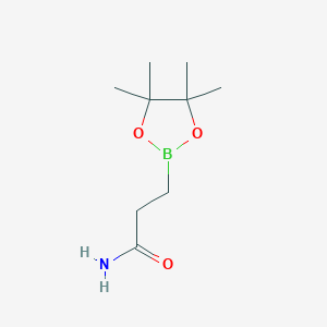 3-(Tetramethyl-1,3,2-dioxaborolan-2-yl)propanamide