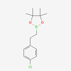 2-[2-(4-Chlorophenyl)ethyl]-4,4,5,5-tetramethyl-1,3,2-dioxaborolane