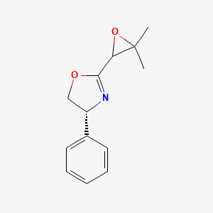 molecular formula C13H15NO2 B14207664 Oxazole, 2-(3,3-dimethyloxiranyl)-4,5-dihydro-4-phenyl-, (4R)- CAS No. 832117-30-3