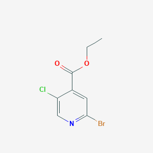 molecular formula C8H7BrClNO2 B1420770 Ethyl 2-bromo-5-chloropyridine-4-carboxylate CAS No. 1214357-93-3