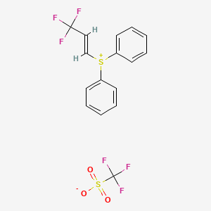 Diphenyl-[(E/Z)-3,3,3-trifluoroprop-1-enyl]sulfonium trifluoromethanesulfonate