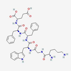 molecular formula C42H52N8O9 B14207859 L-Lysylglycyl-L-tryptophyl-L-phenylalanyl-L-phenylalanyl-L-glutamic acid CAS No. 824959-12-8