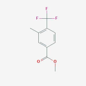 molecular formula C10H9F3O2 B1420789 Methyl 3-methyl-4-(trifluoromethyl)benzoate CAS No. 957205-72-0