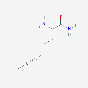 molecular formula C8H14N2O B14207942 2-Aminooct-6-ynamide CAS No. 757179-44-5