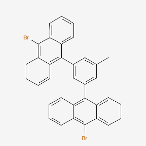 molecular formula C35H22Br2 B14207945 9,9'-(5-Methyl-1,3-phenylene)bis(10-bromoanthracene) CAS No. 821808-30-4