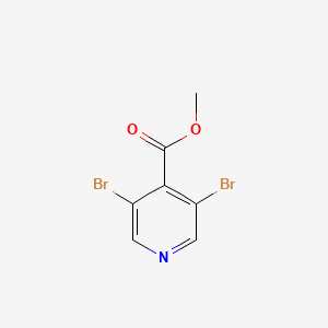 molecular formula C7H5Br2NO2 B1420795 Methyl 3,5-dibromo-4-pyridinecarboxylate CAS No. 1214375-07-1