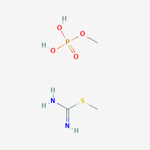 molecular formula C3H11N2O4PS B14207967 Methyl carbamimidothioate;methyl dihydrogen phosphate CAS No. 918415-63-1