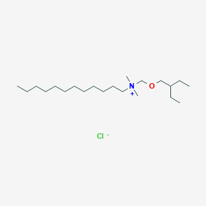 molecular formula C21H46ClNO B14207981 1-Dodecanaminium, N-[(2-ethylbutoxy)methyl]-N,N-dimethyl-, chloride CAS No. 828933-73-9