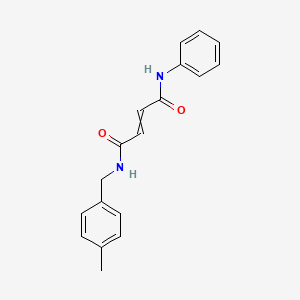 molecular formula C18H18N2O2 B14207989 N~1~-[(4-Methylphenyl)methyl]-N~4~-phenylbut-2-enediamide CAS No. 827314-38-5