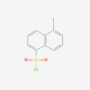 molecular formula C10H6ClIO2S B014208 5-iodonaphthalene-1-sulfonyl Chloride CAS No. 110448-35-6