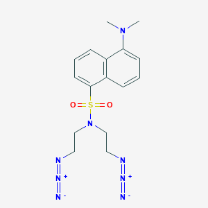 molecular formula C16H20N8O2S B14208001 N,N-Bis(2-azidoethyl)-5-(dimethylamino)naphthalene-1-sulfonamide CAS No. 779348-95-7