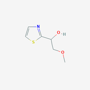 molecular formula C6H9NO2S B1420803 2-Methoxy-1-(1,3-thiazol-2-yl)ethan-1-ol CAS No. 1211507-83-3
