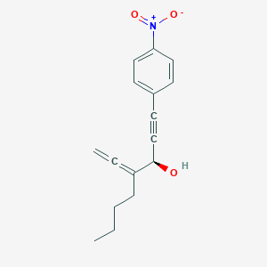 molecular formula C16H17NO3 B14208030 1-Octyn-3-ol, 4-ethenylidene-1-(4-nitrophenyl)-, (3R)- CAS No. 651020-85-8