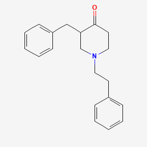 molecular formula C20H23NO B14208084 3-Benzyl-1-(2-phenylethyl)piperidin-4-one CAS No. 834155-06-5