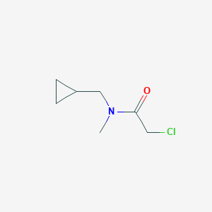 molecular formula C7H12ClNO B1420810 2-chloro-N-(cyclopropylmethyl)-N-methylacetamide CAS No. 1178287-38-1
