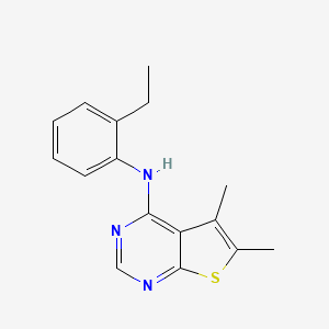 molecular formula C16H17N3S B14208104 N-(2-Ethylphenyl)-5,6-dimethylthieno[2,3-d]pyrimidin-4-amine CAS No. 917907-26-7