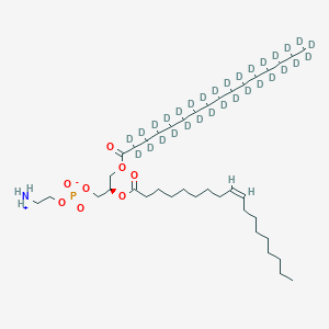 molecular formula C39H76NO8P B1420811 2-Azaniumylethyl (2R)-3-[(~2~H_31_)hexadecanoyloxy]-2-{[(9Z)-octadec-9-enoyl]oxy}propyl phosphate CAS No. 326495-44-7