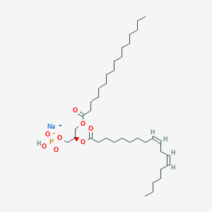 molecular formula C37H68NaO8P B1420814 氢磷酸钠(2R)-3-(十六烷酰氧基)-2-{[(9Z,12Z)-十八碳-9,12-二烯酰基]氧基}丙酯 CAS No. 322647-59-6