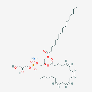 Sodium 2,3-dihydroxypropyl (2R)-3-(hexadecanoyloxy)-2-{[(5Z,8Z,11Z,14Z)-icosa-5,8,11,14-tetraenoyl]oxy}propyl phosphate