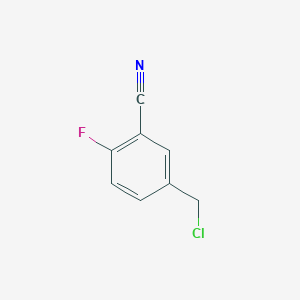 molecular formula C8H5ClFN B1420817 5-(Chloromethyl)-2-fluorobenzonitrile CAS No. 1260892-59-8