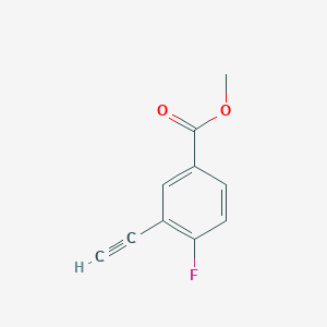molecular formula C10H7FO2 B1420818 Methyl 3-ethynyl-4-fluorobenzoate CAS No. 1263286-05-0