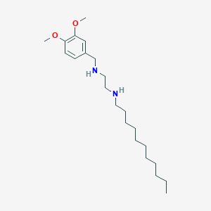 molecular formula C22H40N2O2 B14208183 N~1~-[(3,4-Dimethoxyphenyl)methyl]-N~2~-undecylethane-1,2-diamine CAS No. 627523-83-5