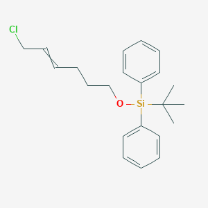 molecular formula C22H29ClOSi B14208217 Tert-butyl[(6-chlorohex-4-EN-1-YL)oxy]diphenylsilane CAS No. 723296-18-2