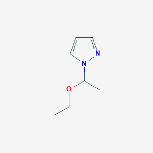 molecular formula C7H12N2O B1420823 1-(1-Ethoxyethyl)-1H-pyrazole CAS No. 28791-95-9