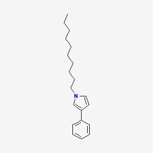 molecular formula C20H29N B14208262 1-Decyl-3-phenyl-1H-pyrrole CAS No. 832741-88-5