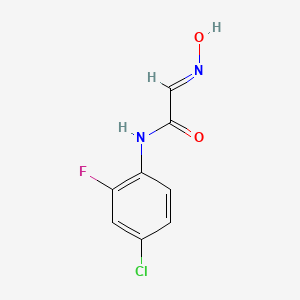 N-(4-chloro-2-fluorophenyl)-2-(N-hydroxyimino)acetamide