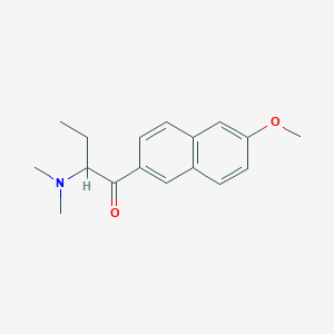 molecular formula C17H21NO2 B14208327 2-(Dimethylamino)-1-(6-methoxynaphthalen-2-yl)butan-1-one CAS No. 834914-19-1