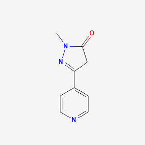1-methyl-3-(pyridin-4-yl)-4,5-dihydro-1H-pyrazol-5-one
