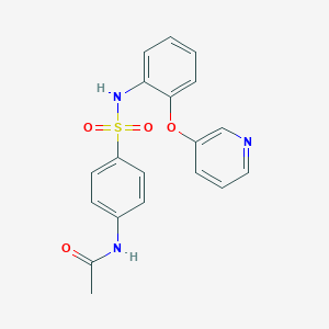 molecular formula C19H17N3O4S B14208349 N-[4-({2-[(Pyridin-3-yl)oxy]phenyl}sulfamoyl)phenyl]acetamide CAS No. 827575-87-1