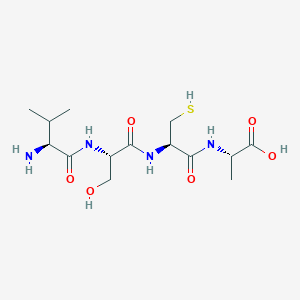 molecular formula C14H26N4O6S B14208367 L-Valyl-L-seryl-L-cysteinyl-L-alanine CAS No. 798541-29-4