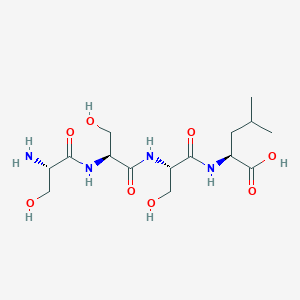 molecular formula C15H28N4O8 B14208406 L-Seryl-L-seryl-L-seryl-L-leucine CAS No. 832731-09-6