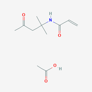 molecular formula C11H19NO4 B14208411 acetic acid;N-(2-methyl-4-oxopentan-2-yl)prop-2-enamide CAS No. 630410-06-9