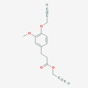 molecular formula C16H16O4 B14208433 Prop-2-yn-1-yl 3-{3-methoxy-4-[(prop-2-yn-1-yl)oxy]phenyl}propanoate CAS No. 721968-33-8
