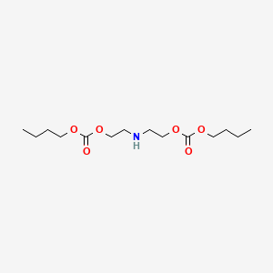 molecular formula C14H27NO6 B14208495 Azanediyldi(ethane-2,1-diyl) dibutyl biscarbonate CAS No. 824937-32-8