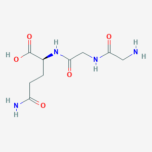 molecular formula C9H16N4O5 B142085 Glycylglycyl-L-glutamine CAS No. 186787-32-6