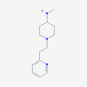 molecular formula C13H21N3 B1420852 N-methyl-1-[2-(pyridin-2-yl)ethyl]piperidin-4-amine CAS No. 1183522-34-0