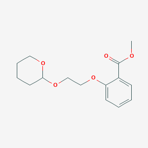 molecular formula C15H20O5 B14208520 Methyl 2-{2-[(oxan-2-yl)oxy]ethoxy}benzoate CAS No. 834869-32-8